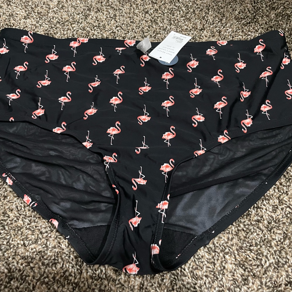 NWT size 18 Cacique Flamingo swim bottoms